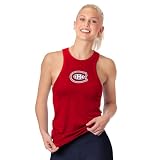 NHL Montreal Canadiens Womens Binding Tank Top, Sleeveless Athletic Fit, Racerback, X-Large Red