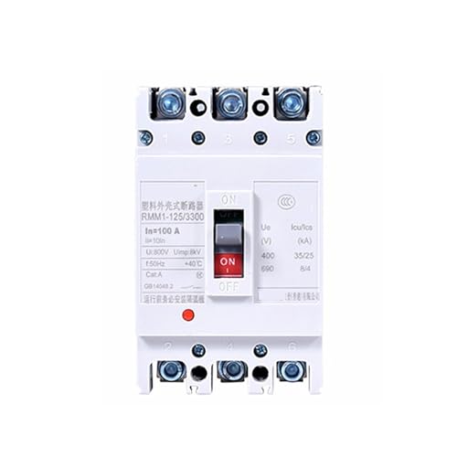 Disjoncteur à boîtier moulé interrupteur air AC 3P 4P MCCB 63A 125A 250A 400A