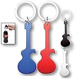  Lote de 20 Llavero Guitarra Abrebotellas Abridor - Detalles Originales Invitados de Bodas, Regalos Comuniones y Recuerdos para Cumpleaños Infantiles Baratos