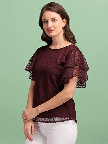 Image of Wedani Women's Solid Regular Fit Blouse