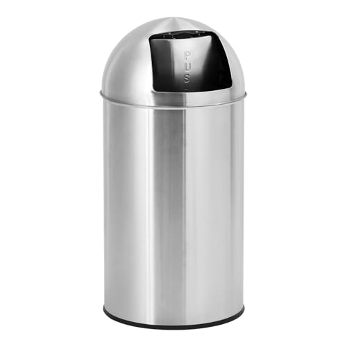 Caneca de basura acero inoxidable 18.5 galones con tapa push