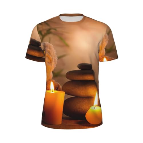 T-shirt à manches courtes en maille pour homme Aromatic Candle Premium