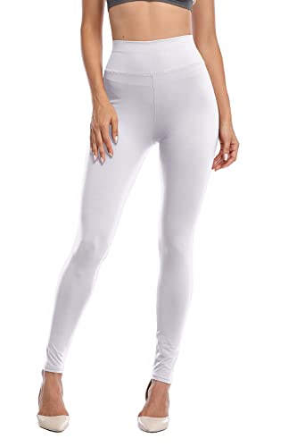 Image of Kotii Women's Soft Full Length Leggings High Waist Ankle Length Leggings Pants Tights