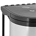 Relaxdays Cubo Basura Cocina con Tapa, Acero Inoxidable, Plateado y Negro, 29.5...