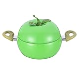 Soßentopf mit Deckel, Suppentopf in - und Obstform, Bratentopf mit Deckel, für Induktionsherd, Milch, Suppe, Spaghetti, Braten, Kochen, Küche, Herd