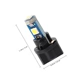 20 Pezzi Lampadina LED per Cruscotto T5 a 3 Chip, Abs As, Auto