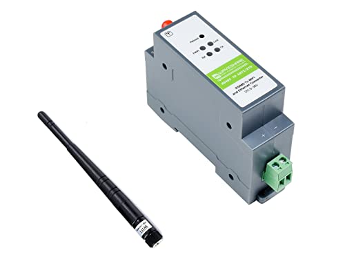 Waveshare RS485 to WiFi/Ethernet,Ethernet to WiFi Converter Module,Rail-Mount RS485 Serial Server, Modbus MQTT Gateway,300~460800 BPS Baudrate,Support TCP/UDP/ARP/ICMP/DHCP/DNS/HTTP/MQTT