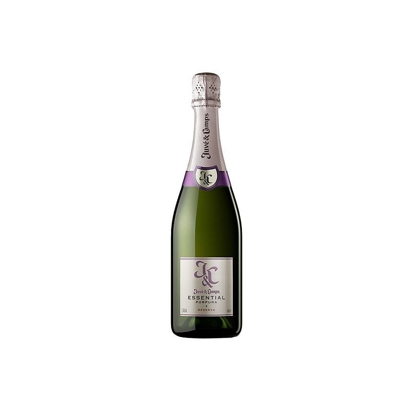 Juvé & Camps Essential Púrpura 37.5 cl espumoso reserva con crianza sobre lías, mezcla tradicional del Penedès con burbuja fina y expresión fresca