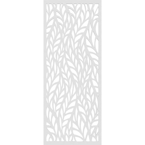 Image of 13 3 /8 inchW x 34 3 /8 inchH x 3 /8 inchT Ortonville Decorative Fretwork Wall Panels in Architectural Grade PVC