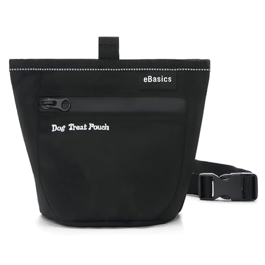 eBasics Dog Treat Pouch for Training Doggie Puppy Treat Snack Bags Reward Pouch Bait Bag Dog Treat Carrier Holder with Clip Waist Belt Magnetic Opening