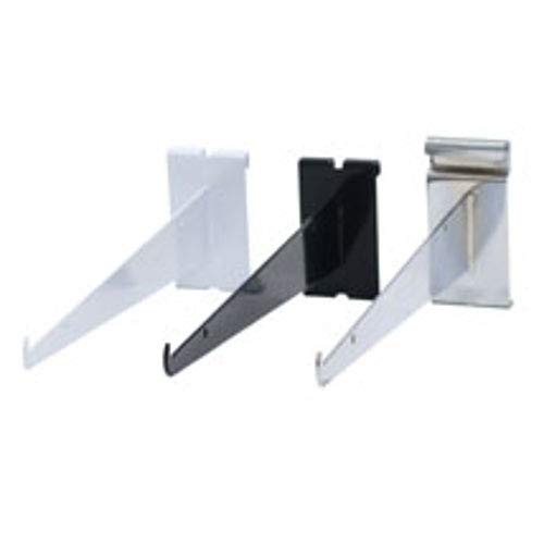 Shelf Bracket for Grid in Steel with Black Finish 10 Inch - Count of 10