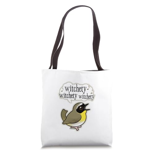 Birdorable Common Yellowthroat Witchety Witchety Witchety Tote Bag