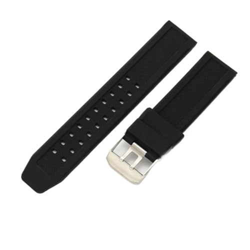 Bracelet silicone étanche pour Luminox 8800 3080 noir 22mm