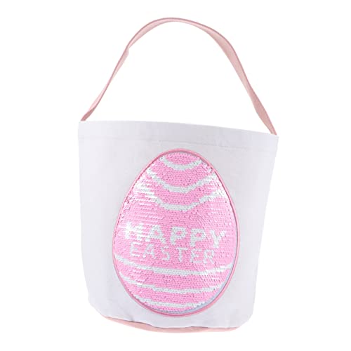 Happyyami Easter Egg Bags Bunny Baskets for Boys and Girls Easter Party Supplies Joyful Decorations
