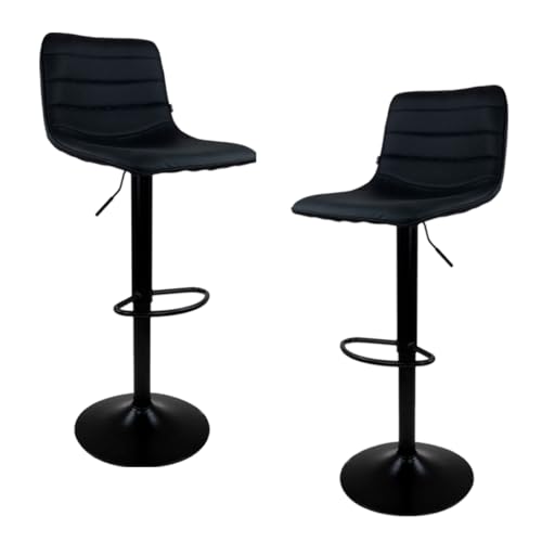Consejos y comparativas para Comprar Bancos para isla para comprar hoy. 31 MIREL Set de 2 Sillas Verona Alta para Barras de Cocina con Altura Ajustable | Bancos Desayunador Elegante para Decoración del Hogar | Fabricado 100% Poliéster y Tejido...