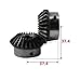 KJOET Industrial Machinery Pinion Gear Bevel Gear 2M 20Teeth Inner Hole 8/10/12/14/15/16/19/20 Mm 90 Degrees Meshing Steel Screw M5 (Size : 8mm, Color : 20 Teeth)