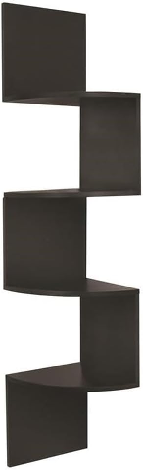 kieragrace Provo Corner Wall Shelf - 12" x 57", Espresso
