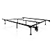 MALOUF STRUCTURES Heavy Duty 9-Leg Adjustable Metal Bed Frame with Double Center Support and Glides Only - UNIVERSAL (Cal King, King, Queen, Full XL, Full, Twin XL, Twin)