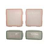 BANLTRE Waterproof Battery Case 4-Piece Set Plastic PP Material Seal up Storage Thick and Solid White Transparent Moisture-Proof Storage Protection Box Case Suitable for 18650/16340 Lithium Batteries