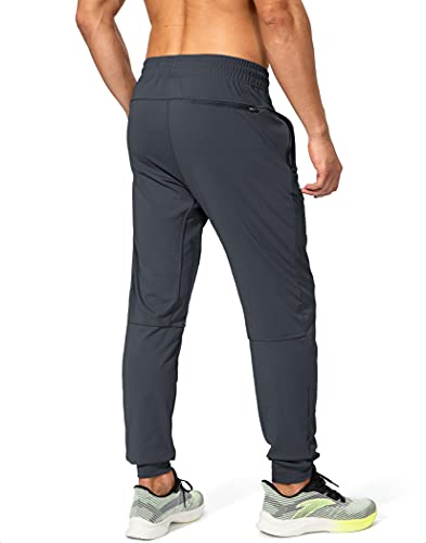 G Gradual Men's Sweatpants With Zipper Pockets Athletic Pants Traning Track Pants Joggers For Men Soccer, Running, Workout (Grey, Medium) #TOP2