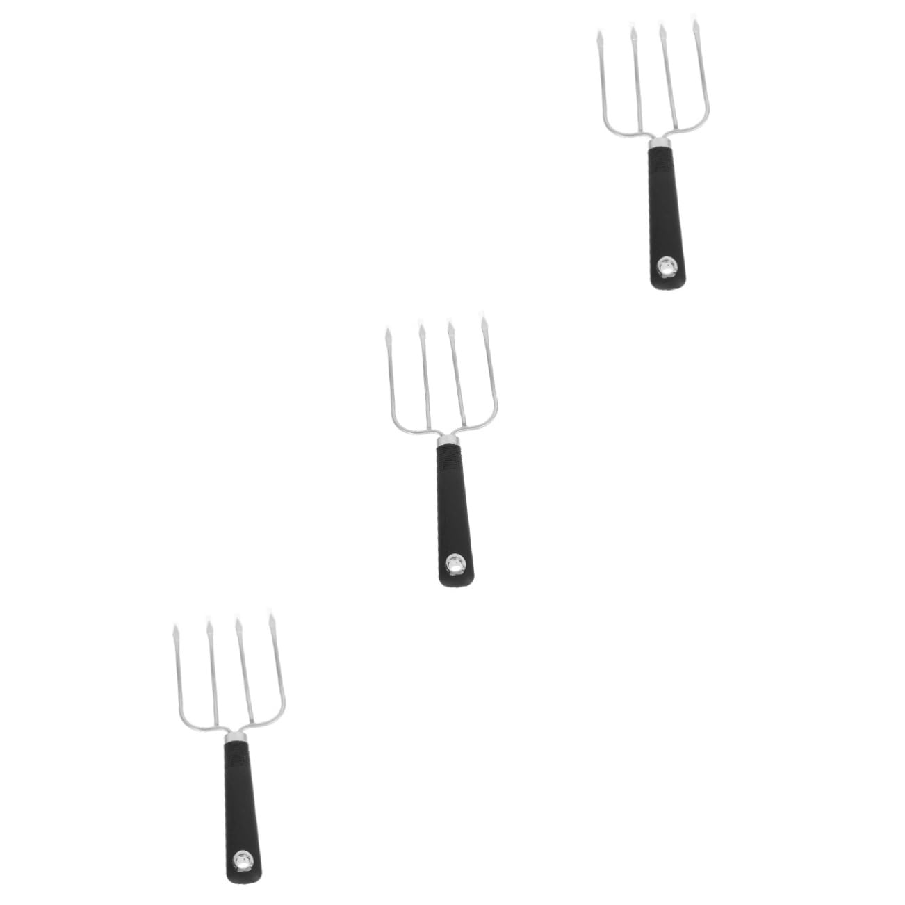 BESPORTBLE 3pezzi Forchetta Da Barbecue Acciaio Inossidabile Strumento Bbq Multiuso Per Grigliate Con Manico Perfetta Per Pesce e Verdure