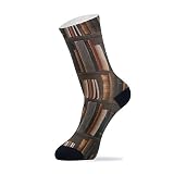 Linomo Bibliothèque de l’année Étagères de sport de plein air décontracté à hauteur de la cheville, robe chaussettes pour hommes et femmes 1 pack - Multicolore - taille unique