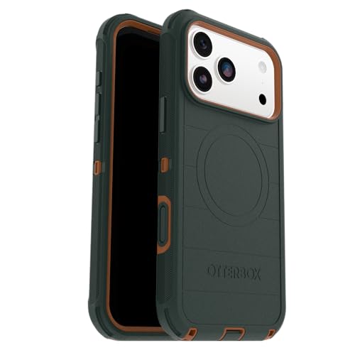 Image of OtterBox iPhone 17 Pro Max Defender Pro Series Case - Green Intrigue - Tough, Rugged & Durable iPhone Case, Snaps on MagSafe