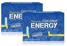 Hawaiian Coconut Supplement Energy Drink Powder Packets for Water (Natural Post and Pre Workout Energy Drink Powder Mix) - 120 Count (2 Boxes)