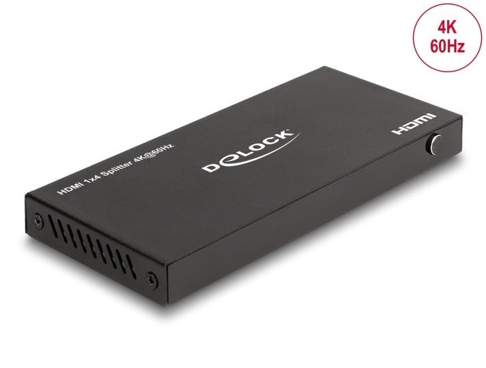 DeLOCK HDMI Splitter HDMI Splitter 1 x HDMI in zu 4 x HDMI Out 4K 60 Hz