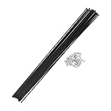 Motoforti 20 Set 14G Straight Pull Bicycle Spokes 297mm Straight Pull Bike Wheel Spokes Carbon Steel Black
