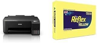 Epson EcoTank ET-1810 Wireless Single-Function Printer, Black, C11CJ71502 and Reflex Australian Made Coloured Paper Reflex...