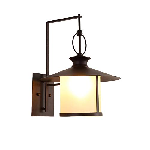 Lampe de jardin européenne rétro luminaire mural en verre pour terrasse