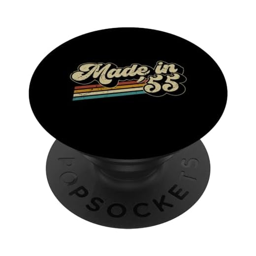 1955 Vintage Cumpleaños Retro Edición Limitada Hombres Mujer PopSockets PopGrip Intercambiable