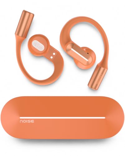 Image of Noise Alt Buds Open Wireless Open-Ear Earbuds (2026), Red Dot Award-Winning Design, Hi-Res LHDC Audio, AI-Powered, Quad Mic ENC, App Support, Up to 35H Playtime, Bluetooth v6.0 (Chosen Orange)