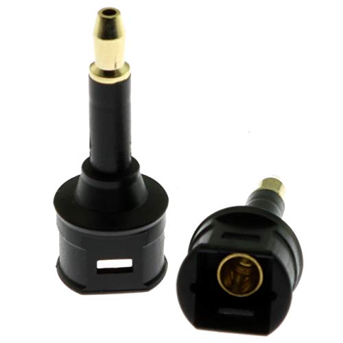 Adaptador óptico Toslink 3.5mm femenino a mini macho 2PCS miniatura 1