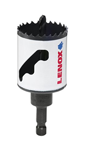 LENOX Tools Bi-Metal Speed Slot Arbored Hole Saw with T3 Technology, 1-11/16