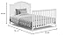 Graco Wilfred Crib and Mattress Nursery Starter Pack (White) – GREENGUARD Gold Certified Baby Crib & Crib Mattress, Cribs with Mattress Included