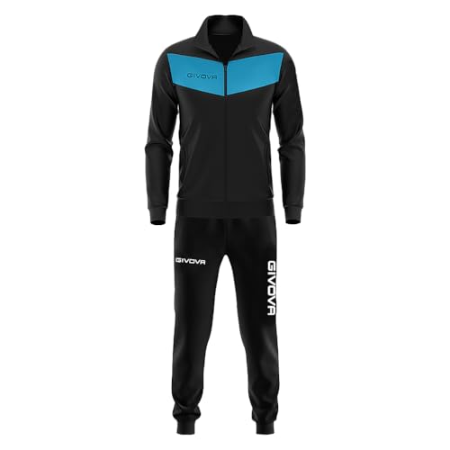 GIVOVA TUTA VISA TRIACETATO NERO/TURCHESE Tg. L