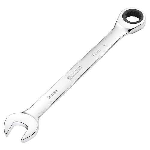 Draper 31023 Hi-Torq Metric Ratcheting Combination Spanner, 24mm