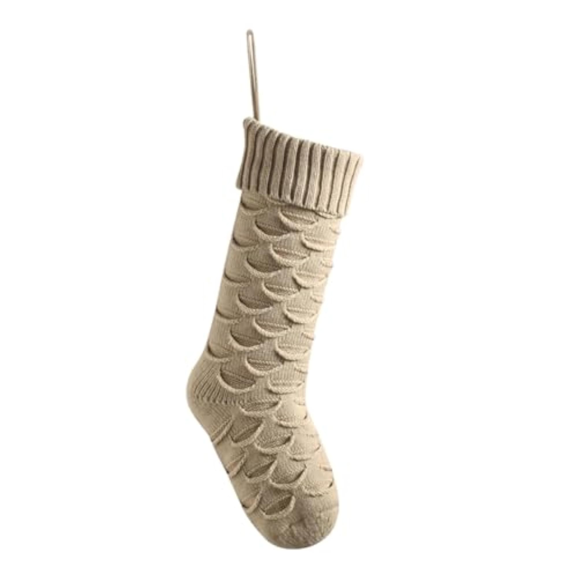 Knitted Christmas Stocking Gift Bag for Holiday Parties