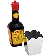 Brillibrum Design Maggi Spice Holder with Maggi Flap Wort Holder Made of Silver-Plated Metal incl. Wun...