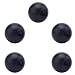 Bettomshin 5Pcs Thermoset Ball Knob M10 Female Thread Bakelite Handle No Need to Twist 32mm Diameter Spherical Handle Smooth Rim Black for Lawn mowers Exercise Equipment