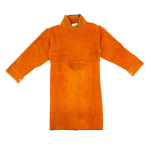 Artibetter Vêtements De Protection Soudage Cuir De Vachette Ignifuge Résistant à L'usure Isolation Thermique Tablier De Protection Pour Soudeurs Usage Industriel
