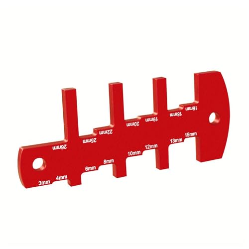 Mehrzweck-Aluminium-Messgerät, Messgerät, Genauigkeit, Tiefenmessung für Fräsen, Tische, Holzbearbeitung, Werkstatt, Messgerät