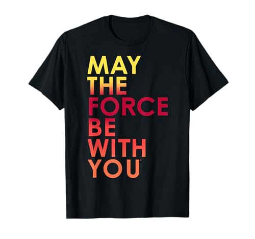 Image of Star Wars The Last Jedi The Force With You Bold Text T-Shirt