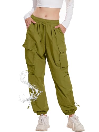 Damen Cargohose, Schnelltrocknend, Wasserdicht, Softshell, Outdoor Trekkinghose, Jogginghose für Damen