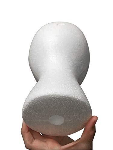 Modelo feminino de cabeça de manequim de isopor - Suporte de exibição de peruca/chapéu - Novidade de