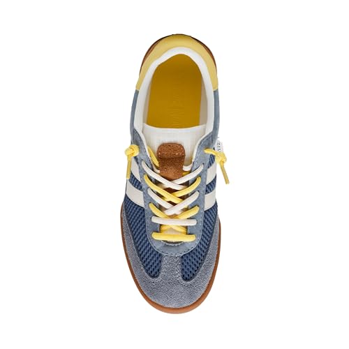 Steve Madden Women's Verdict Sneaker, Blue Multi, 11