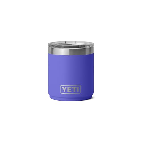 YETI Rambler 10 oz Stackable Lowball 2.0, Vacuum Insulated, Stainless Steel with MagSlider Lid, Ultramarine Violet