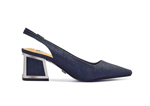 Lady Couture Boca Square Metal Heel Slingback3